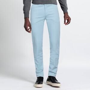 PT Torino Slim Fit Stretch Straight Leg Pants SIZE IT 50 US 32 Light Blue Chino